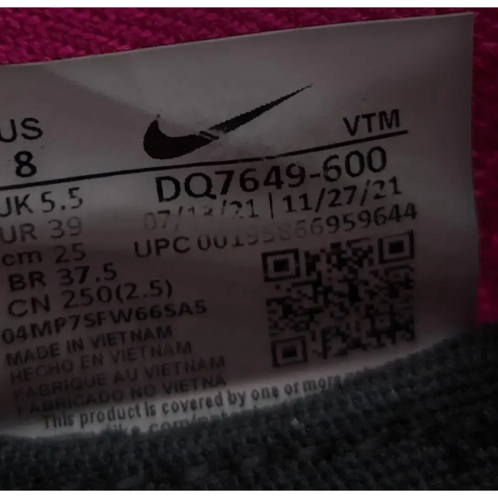 Womens Nike Phantom React Athletic Slip On Pink Running Shoes DQ7649-600‎ Size 8